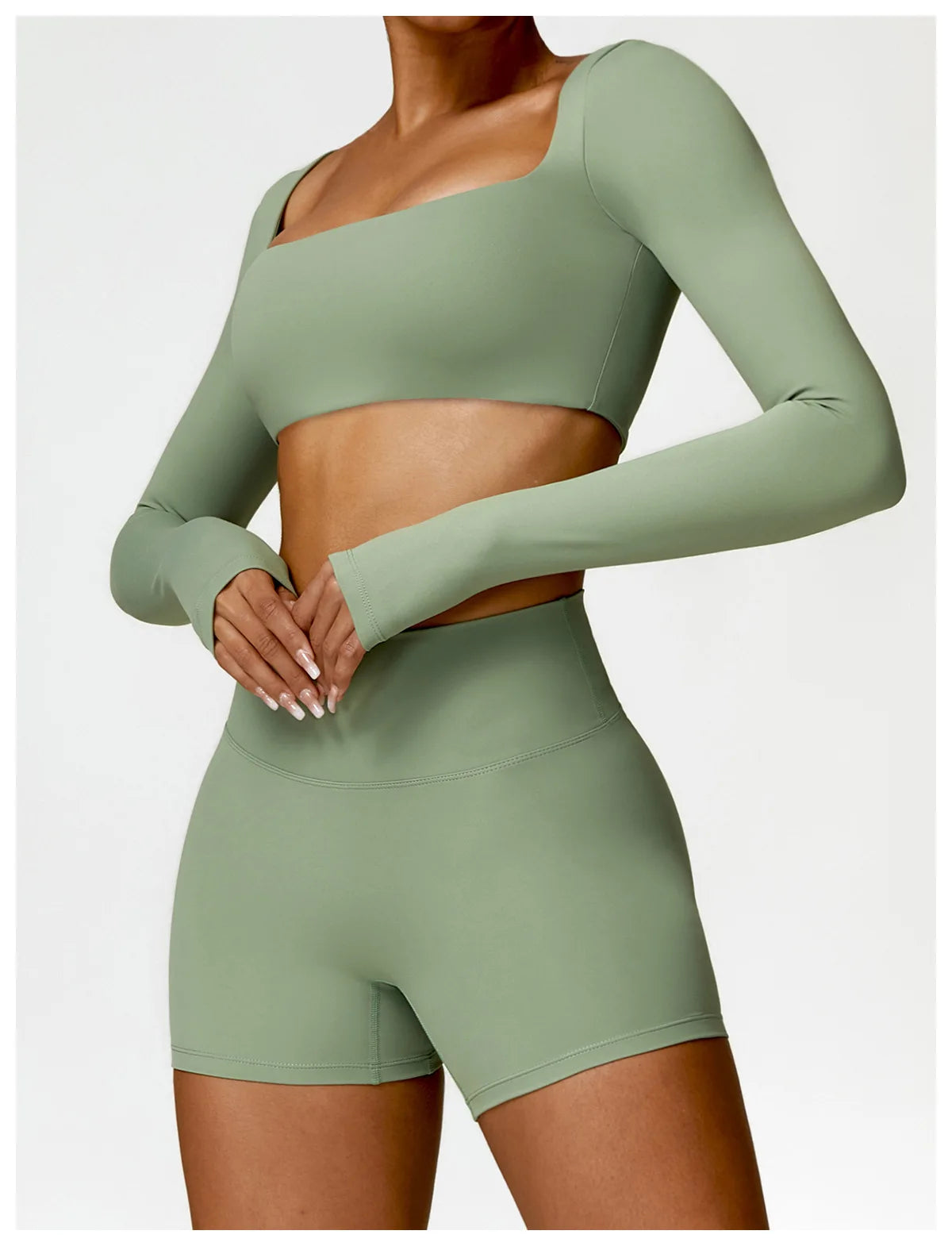Long Sleeve Shorts Set