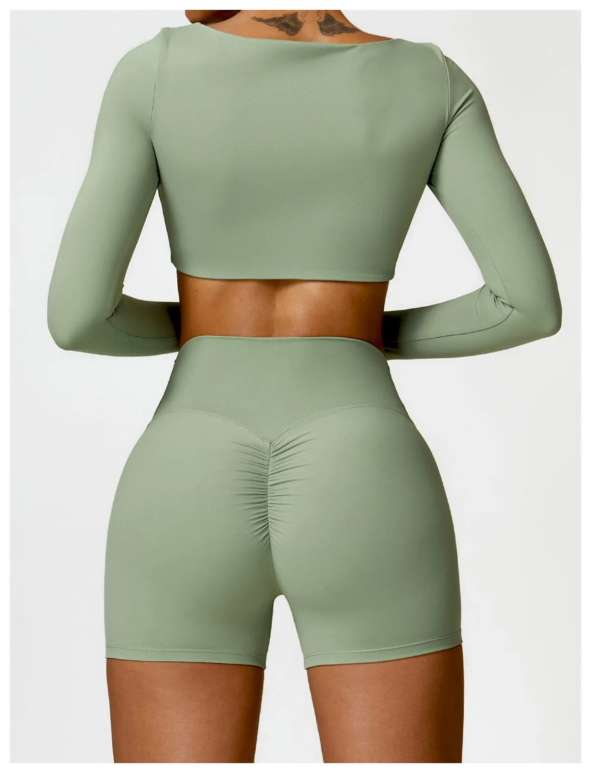 Long Sleeve Shorts Set
